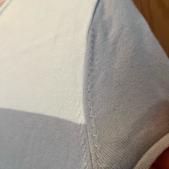 Philosophy Fit & Flare Knit Stripe Sweater Dress Gray Sz M  Like New Condition - Picture 7 of 7